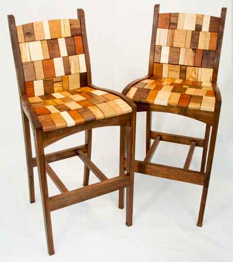 block and cable bar stools from Alan Daigre Designs